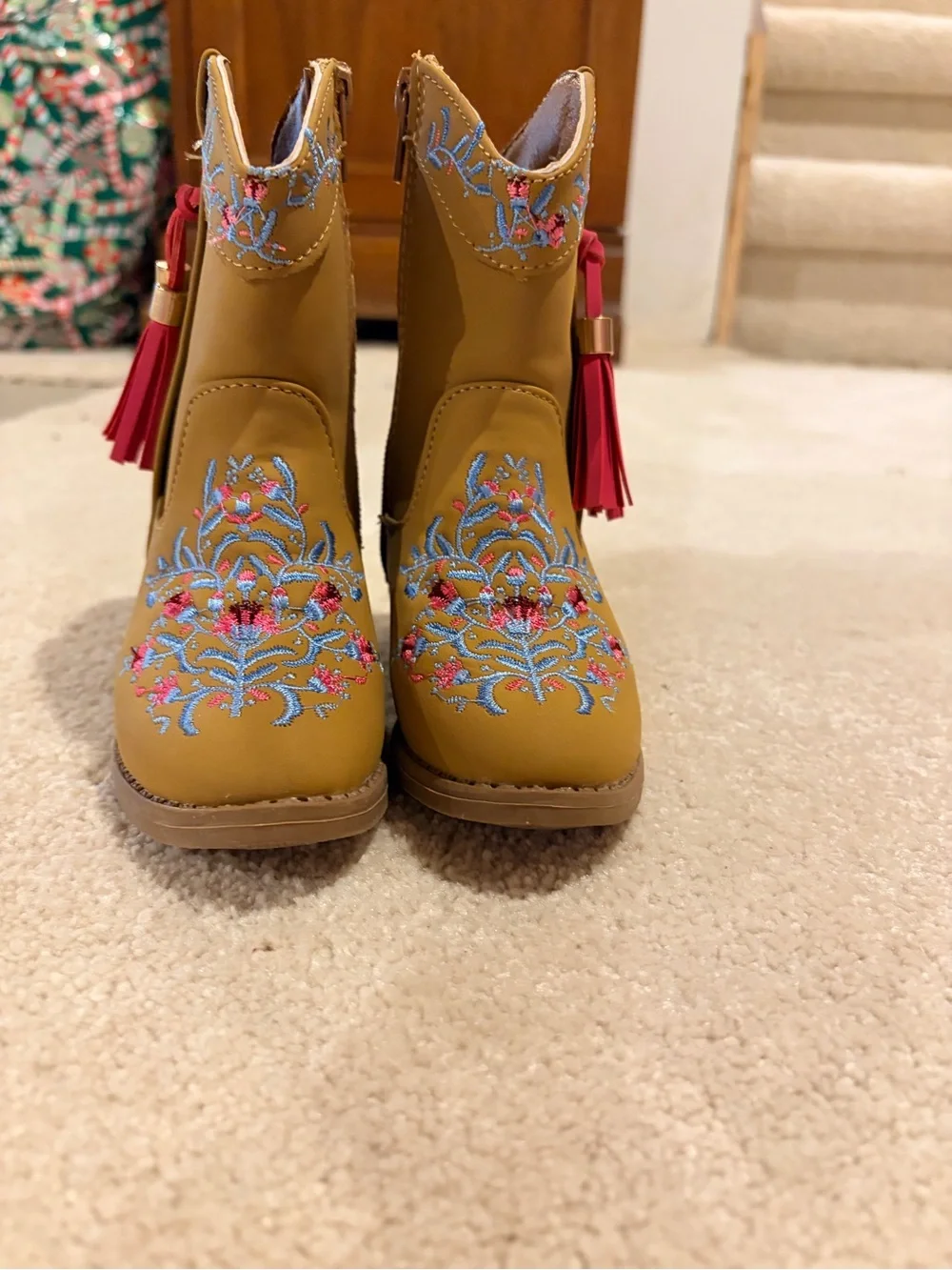 Brown Leather Shoes - Tan Accents